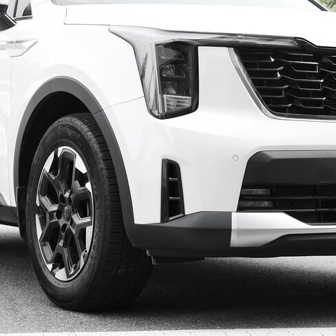 YouToocar 2pcs أغطية ضوضاء الضباب الأمامية متوافقة مع Kia Sorento 2024-2025 الملحقات (أسود لامع) in Kuwait