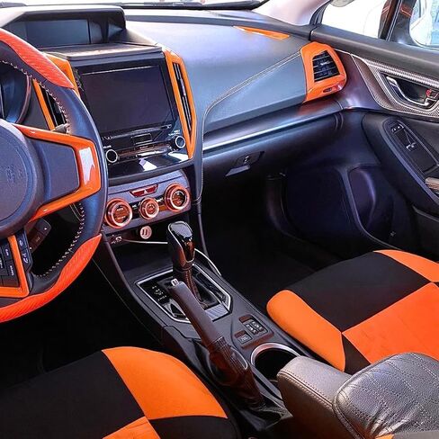 for Subaru Front Side Air Condition Vent Outlet Cover Trim for Subaru Crosstrek Impreza Sport Limited Premium 2018 2019 2020 2021 2022, Orange in Kuwait