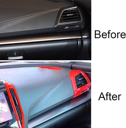 for Subaru Front Side Air Condition Vent Outlet Cover Trim for Subaru Crosstrek Impreza Sport Limited Premium 2018 2019 2020 2021 2022, Orange in Saudi Arabia