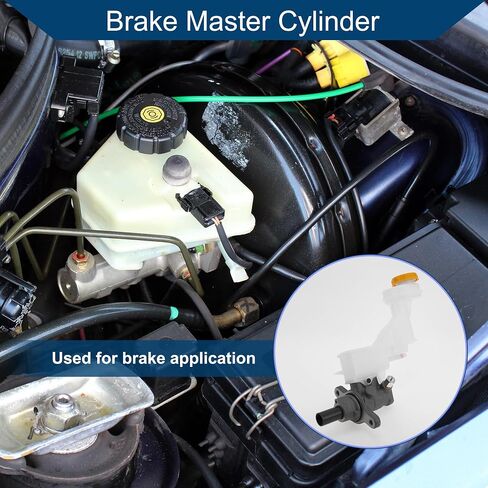 No.D6010JG80A/17243460-101 Brake Master Cylinder with Reservoir for Nissan Rogue 2008-2014 Hydraulic Master Cylinder Aluminum Alloy Plastic 1 Pc Silver Tone White in Saudi Arabia