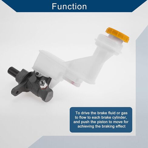 No.D6010JG80A/17243460-101 Brake Master Cylinder with Reservoir for Nissan Rogue 2008-2014 Hydraulic Master Cylinder Aluminum Alloy Plastic 1 Pc Silver Tone White in Saudi Arabia