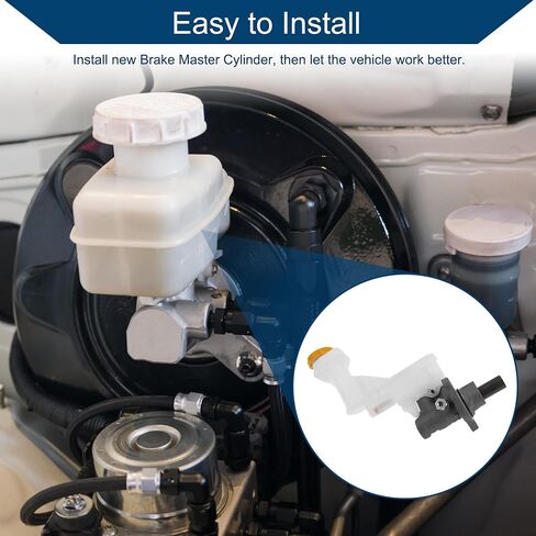 No.D6010JG80A/17243460-101 Brake Master Cylinder with Reservoir for Nissan Rogue 2008-2014 Hydraulic Master Cylinder Aluminum Alloy Plastic 1 Pc Silver Tone White in Saudi Arabia