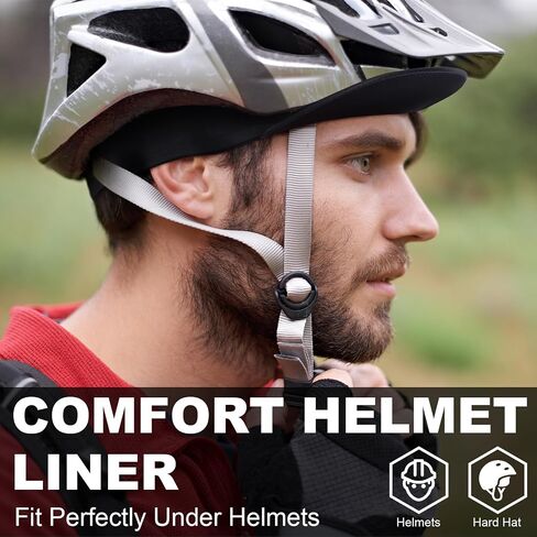 Cycling Cap Men Women, Cooling Bike Cap with Visor Sun Protection Under Helmet Liner Summer Bicycle Running Hat in Kuwait
