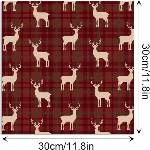 JOINFANXIN 24 Pcs Christmas Scrapbook Paper, Forest Fawn Background Double Sided Craft Decorative Paper for DIY Art Craft Card Making Scrapbook Album Decoration in Saudi Arabia