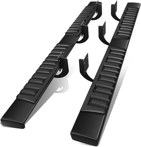 Auto Dynasty Running Boards Compatible with 1999-2016 Ford F250 F350 F450 F550 Super Duty SuperCrew Cab, Stainless Steel Side Step Rail Nerf Bars, 6" Step Bars, Black in Saudi Arabia