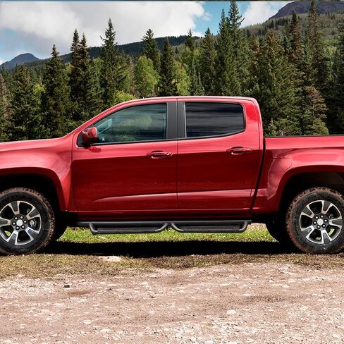 تشغيل لوحات تشغيل متوافقة مع Chevy Colorado & GMC Canyon 2015-2025 Crew Cab خطوتين جانبيتين ملائمتين لـ Colorado & GMC Canyon Anti-Slip Dropl Down Rock Slider Step Bars in Saudi Arabia