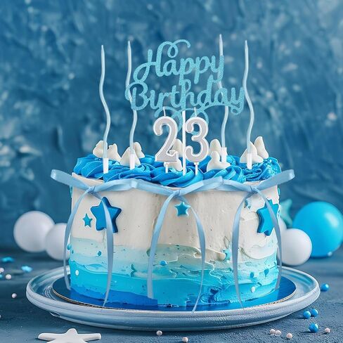 27PCS Bow Cake Toppers with Happy Birthday Sign 0-9 Numbers Spiral Long Thin Bowknot Ribbons Cake Decorations for Coquette Themed Birthday Bridal Wedding(Black) in Kuwait