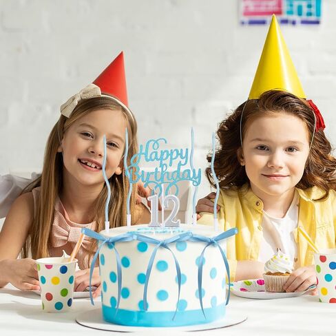 27PCS Bow Cake Toppers with Happy Birthday Sign 0-9 Numbers Spiral Long Thin Bowknot Ribbons Cake Decorations for Coquette Themed Birthday Bridal Wedding(Black) in Kuwait