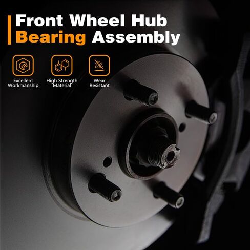 Front Wheel Hub Bearing Assembly Set of 2 FIT Honda Accord 2013–2017, Acura TLX 2015–2019 – Replace OE# 510118, 44600-T2F-A01, WH510118 in Saudi Arabia