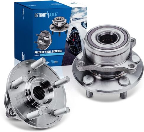 Detroit Axle-2 مراكز تحمل العجلات الأمامية لعام 2009-2015 هوندا Pilot ، 2007-2013 Acura MDX ZDX [5-lug w/abs] ، مجموعة محامل المحامل العجل in Saudi Arabia