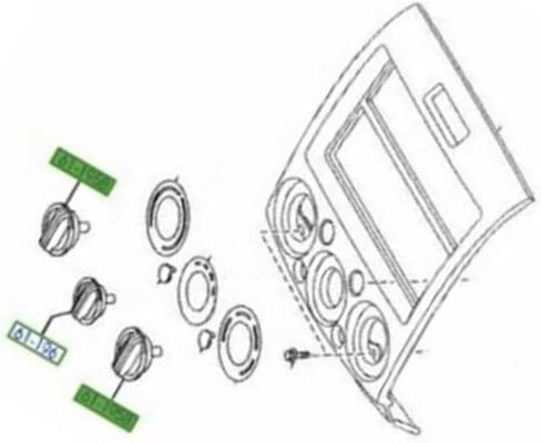 3PCS Clastic Heater Confer Conbs Kits UR5861195C متوافقة مع Ford Ranger PJ PK MAZDA BT-50 2006-2011 in Saudi Arabia