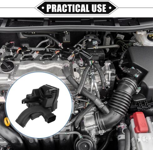 Air Cleaner Intake Lower Resonator Compatible for Honda Accord 2013-2017, Durable Plastic Black Chamber Resonator Assembly in Saudi Arabia