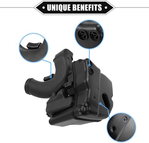 Air Cleaner Intake Lower Resonator Compatible for Honda Accord 2013-2017, Durable Plastic Black Chamber Resonator Assembly in Saudi Arabia