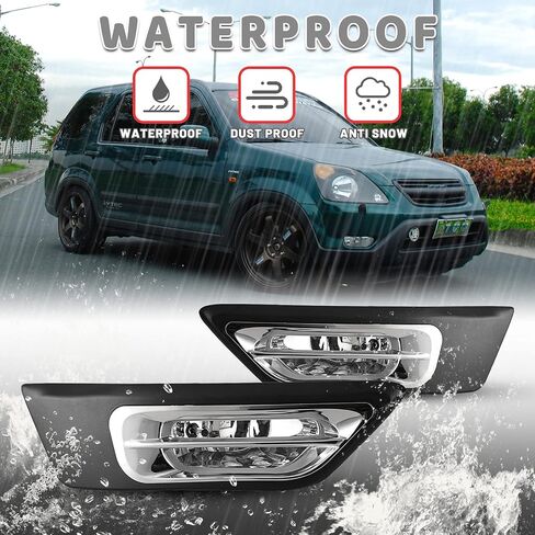 أضواء ضباب Autowiki لعام 2002 2003 2004 Honda CR-V LAMP CRV مجموعات مع مجموعة الأسلاك 1 زوج in Saudi Arabia