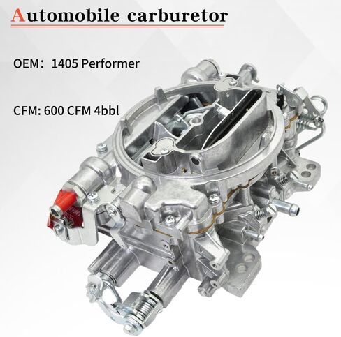 4 Barrel 1405 Carburetor Manual Choke Carb Compatible with Edelbrock Performer 600 CFM,1405-600, No EGR in Saudi Arabia