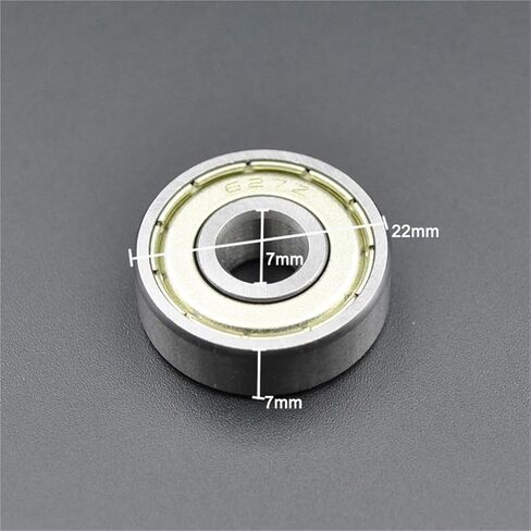 10pcs Miniature Bearing 627ZZ 7 * 22 * 7mm 627 ZZ 2Z 2RS Chrome Steel Deep Groove Ball Bearings(627 2RS Premium) in Saudi Arabia