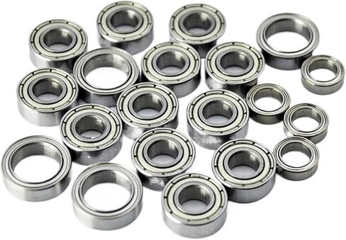 20pcs مجموعة محمل مختومة معدن مجموعة لقطع الغيار TT01 TT-01 TT01E TT01D TT02B 1/10 RC محامل السيارة in Saudi Arabia