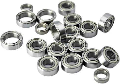 20pcs مجموعة محمل مختومة معدن مجموعة لقطع الغيار TT01 TT-01 TT01E TT01D TT02B 1/10 RC محامل السيارة in Saudi Arabia