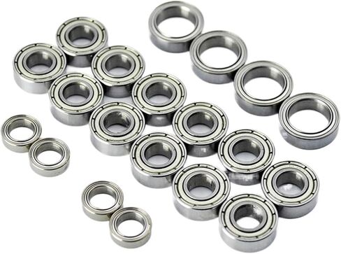 20pcs مجموعة محمل مختومة معدن مجموعة لقطع الغيار TT01 TT-01 TT01E TT01D TT02B 1/10 RC محامل السيارة in Saudi Arabia