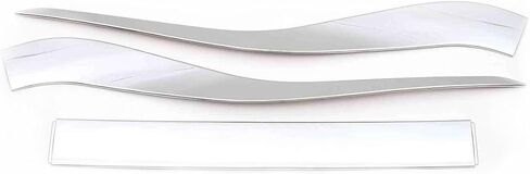 Car Accessories Fit for Toyota Alphard Vellfire 2023 2024 ABS Exterior Rear license plate lower strip Cover Trim 3PCS set(Chrome) in Saudi Arabia