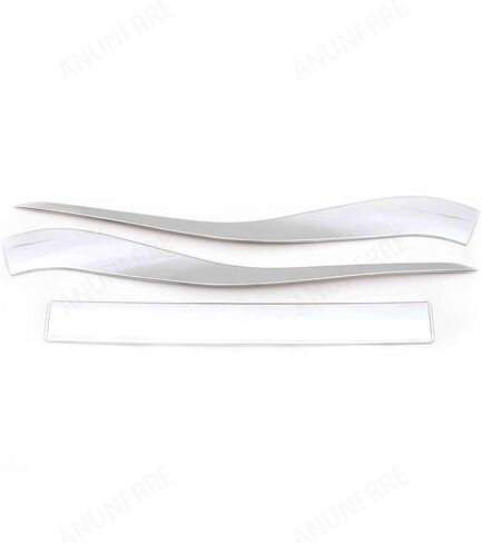 Car Accessories Fit for Toyota Alphard Vellfire 2023 2024 ABS Exterior Rear license plate lower strip Cover Trim 3PCS set(Chrome) in Saudi Arabia