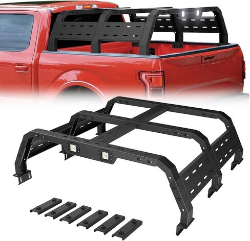 Truck Rack for Full-Size Trucks 17.3'' Bed Rack Without Bed Rails Overlanding Rack for 2002-2025 Dodge Ram 1500, 2014-2022 Chevy Silverado 1500, 2015-2025 Ford F-150, 2007-2013 Toyota Tundra in Saudi Arabia