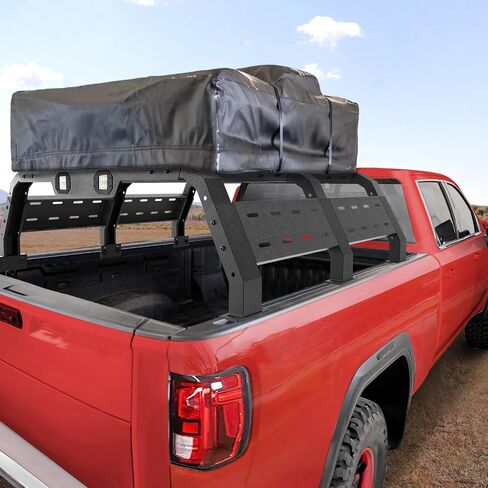 Truck Rack for Full-Size Trucks 17.3'' Bed Rack Without Bed Rails Overlanding Rack for 2002-2025 Dodge Ram 1500, 2014-2022 Chevy Silverado 1500, 2015-2025 Ford F-150, 2007-2013 Toyota Tundra in Saudi Arabia
