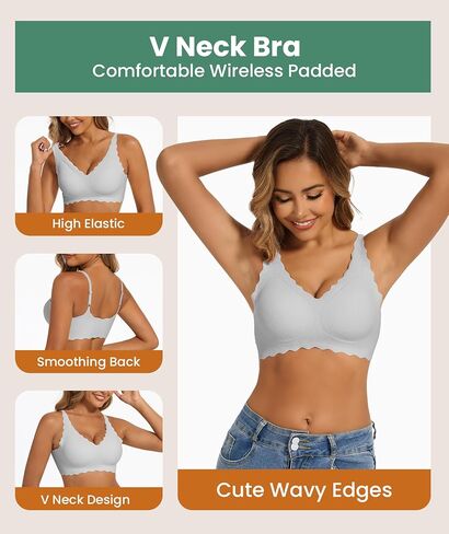 bralettes مبطنة للنساء حزمة سلس حمالات صدرية كاملة in Kuwait