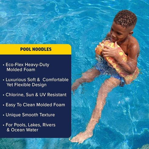 WOW Sports - Green Vacation Mode Pool Noodle - Perfect for Pools, Swimming, & Floating - Floatation Device for Adults & Children - Pool Party Accessory in Kuwait