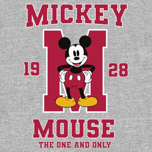 Disney Women's Junior's Mickey Mouse ONE and ONLY Oversized Fleece, Heather Grey, Medium in Saudi Arabia
