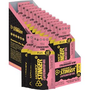 Honey Stinger Organic Salted Caramel Energy Gel, Caffeinated & Gluten Free, for Exercise, Running and Performance, Sports Nutrition for Home & Gym, Pre and Mid Workout, 12 Pack, 13.2 Ounce in Saudi Arabia