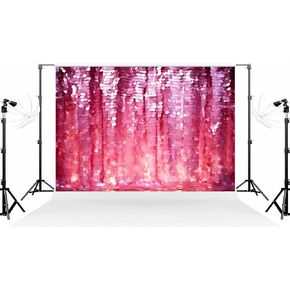 Kate 7×5ft Bokeh Pink Sequins Photo Backdrop Classic Girl Party Wedding Indoor Photography Background for Photographer Studio Props in Kuwait