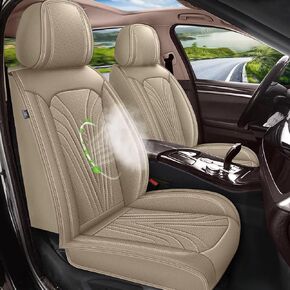 أغطية المقعد الأمامية تناسب Hyundai Tucson 2010-2023 2024 2025 - مقعد السيارة يغطي جلود مقعد المقعد المقاومة للماء الراحة (مقعدان أماميان ، أسود ورمادي) in Kuwait