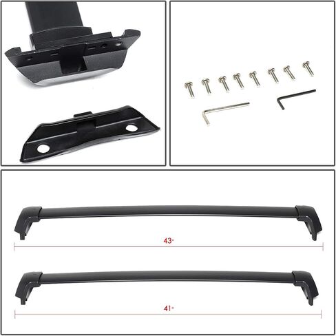 Auto Dynasty Pair OE Style Aluminum Roof Rack Rail Cross Bars Cargo Carrier Compatible with Honda CRV 2017-2022, Black in Saudi Arabia