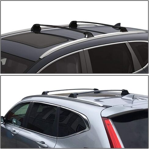Auto Dynasty Pair OE Style Aluminum Roof Rack Rail Cross Bars Cargo Carrier Compatible with Honda CRV 2017-2022, Black in Saudi Arabia