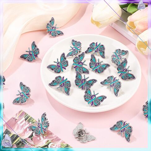 Tondiamo 50 Pcs World Suicide Prevention Day Lapel Pins Enamel Lapel Badges Gifts for Party Supplies Decoration Charity Event Supplies in Saudi Arabia
