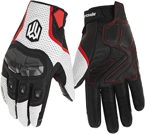 Motocross Riding Protective Vented Leather Motorcycle Gloves in Saudi Arabia