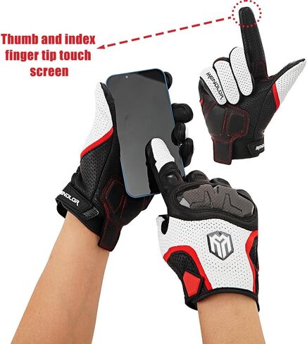 Motocross Riding Protective Vented Leather Motorcycle Gloves in Saudi Arabia