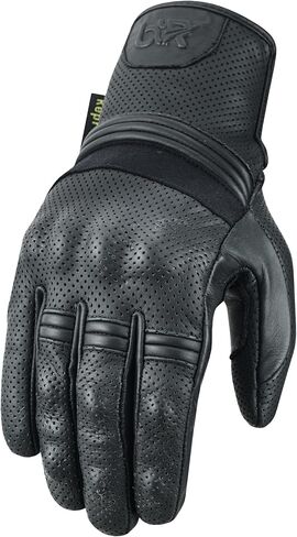 Motorcycle Gloves Touch Screen - Perforated Cowhide Leather with Knuckle Protection for Motocross, Riding, and Outdoor Sports in Saudi Arabia