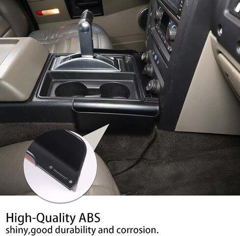Piugilh Gear Shift STORAGE BOX متوافق مع إكسسوارات HUMMER H2 2003-2009 ، منظم صندوق تخزين الصينية الجانبية للوحدة المركزية ، 3 مساءً in Saudi Arabia
