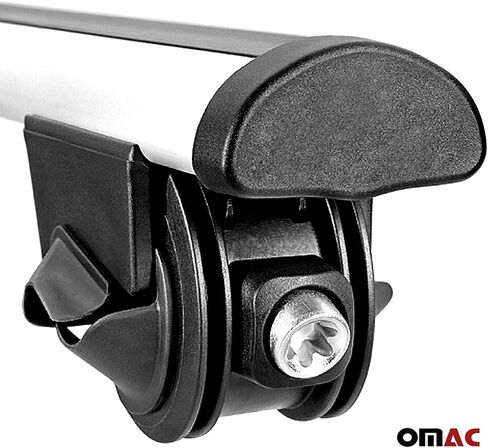 OMAC Aluminium Roof Racks Cross Bars Carrier for Toyota Land Cruiser 1998-2007 Gray 2 Pcs Anti-Theft for Travel Kayak Canoe Surf Ski Snowboard Camping in Saudi Arabia