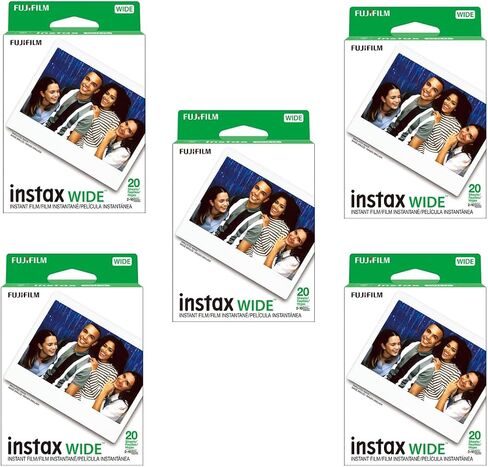 FUJIFILM Instax Wide Films Pack Twin Pack for Instax Wide 210 200 100 300 - Buzzphoto Package (120 ورقة) in Kuwait