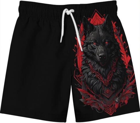 Mens Tropical Board Shorts for Summer Hawaiian Flowers Print Casual Vacation in Saudi Arabia