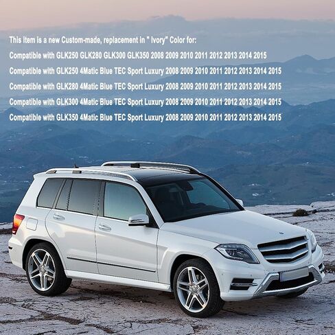 GXARTS SARPANGER Side Side Plusing غطاء مقعد جلدي مثقب العاج متوافق مع مرسيدس Benz GLK250 GLK280 GLK300 GLK350 2008-2015 C250 C300 in Saudi Arabia