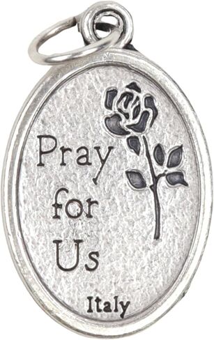 Needzo Silver Toned St. Lucy Medals, Patron Saint of the Blind Pendants, Religious Accessories, 1 Inches (Pack of 5) in Saudi Arabia