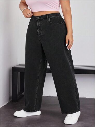Wdirara Women's Plus Size Seale Bow Proiled Susproided High Cherced Pants in Kuwait