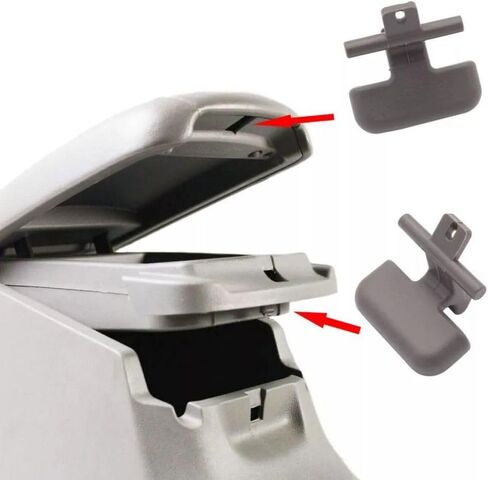 عام 84661-3K000U7 84662-3K000U7 ، 2 PCS Center Censole Console Armrest Arms Upper & Lower Clip ، Manual Latch Manual Trans for Hyundai Sonata 2009-2010 Gray in Saudi Arabia
