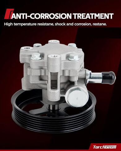 مضخة توجيه كهربائية Torchbeam لـ Bron-co 1990-1996، F150 1990-1996، F-350 1990-1996، F-350 1995-1996 5.0L، F-200 1990، F-350 1990 1995-1996 5.8L، استبدال # 20-7272، مضخة توجيه مع خزان in Saudi Arabia