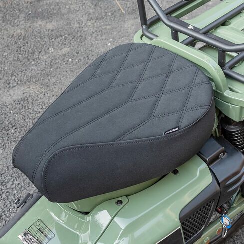 Motorcycle Leather Rider Saddle Solo Front Driver Seat Cushion Pillion Pad Compatible with CT125 Trail Hunter Cub 125 2020 2021 2022 2023 2024 2025, Black in Kuwait