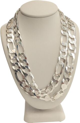 925 Sterling Silver Figaro Chain 10 مم للجنسين in Kuwait